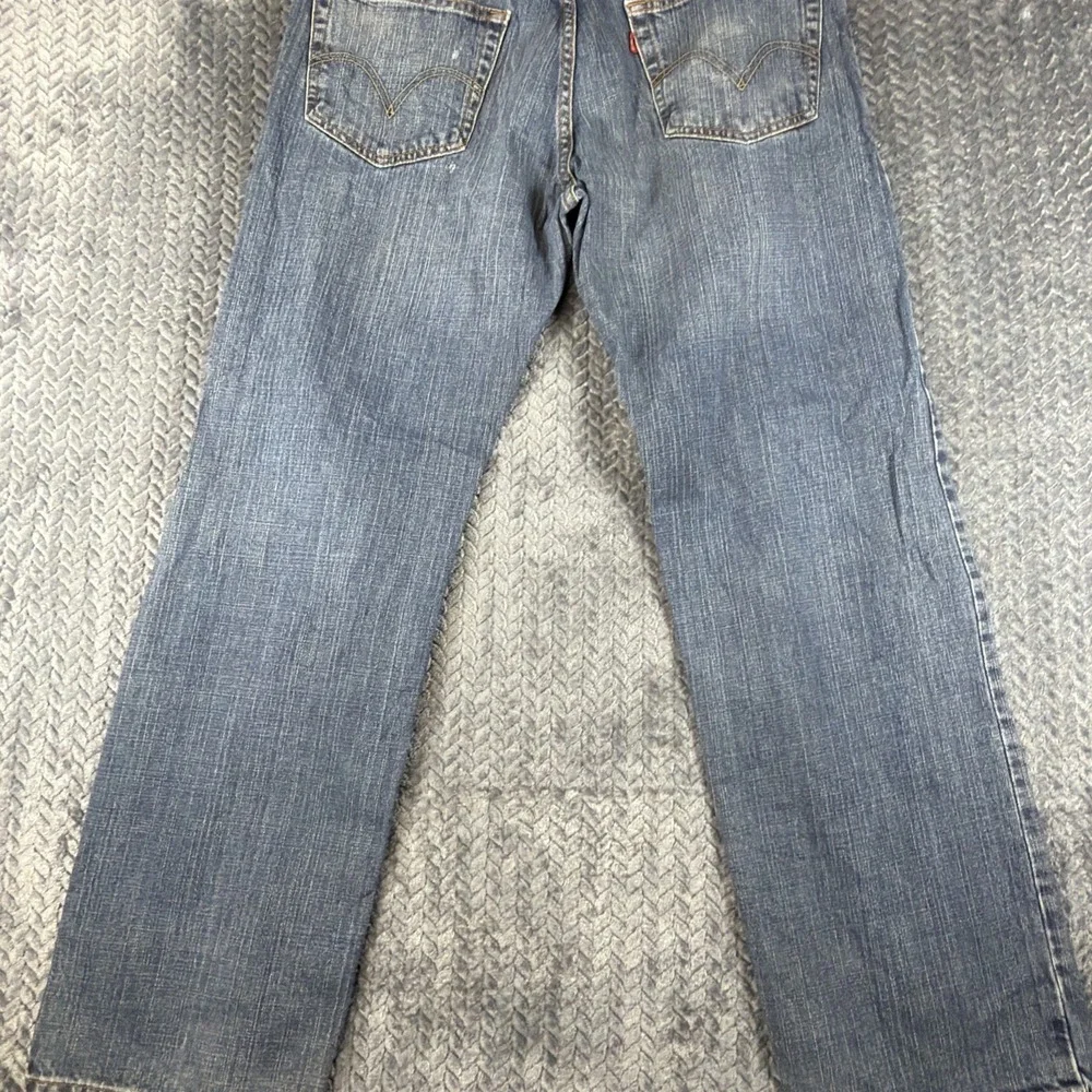 Levis 559 Jeans Mens 33x32 Blue Medium Wash Relaxed Straight Leg‎ Stretch Denim